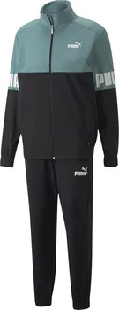PUMA Power Colorblock Poly Suit 848108-50 M černá/bílá/tyrkysová