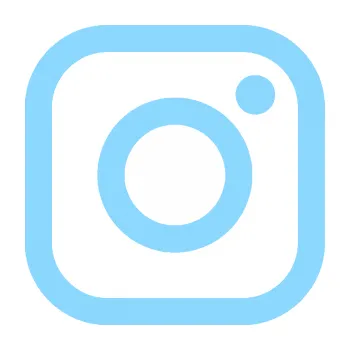samolepka Instagram logo (03 - světle modrá) SAMOLEPKA NA AUTO, NÁLEPKA, FÓLIE, POLEP, TUNING, VLASTNÍ TEXT, TISK, AUTOSAMOLEPKY.cz, POLEPY, OBRÁZEK, LOGO, 3D STICKERS