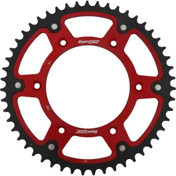 Řetězová sada pro motocykl Rozeta SUPERSPROX STEALTH RST-210:51-RED červená 51 zubů, 520