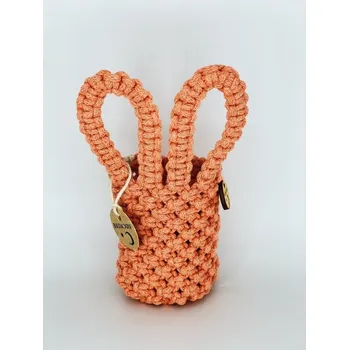 Lapač snů BRIMOON Košíček kosmetický zajíček 17 cm Barva: Lososová