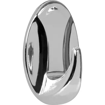 Věšák Walteco Samolepicí háček QF5, plast, chrom, 2 ks