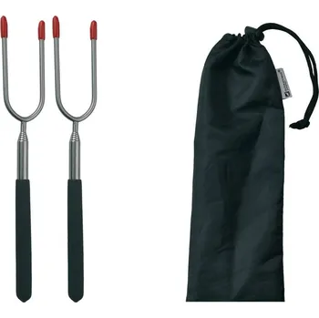 Kempingové nádobí Schwarzwolf outdoor Lipno sada 2 ks teleskopických vidliček v pouzdře