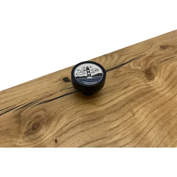 Nábytkové kování In-Design Nábytková knopka Bianco černá, motiv maják V63