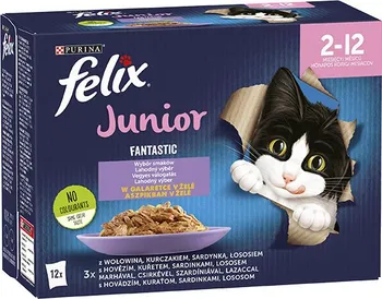 Krmivo pro kočku Felix Fantastic Junior 12x 85 g