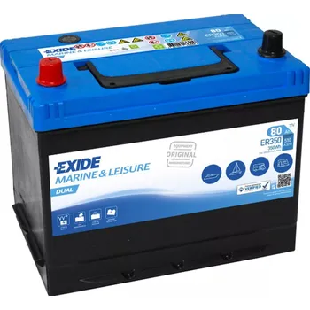 Exide Dual ER350 12V 80Ah 510A