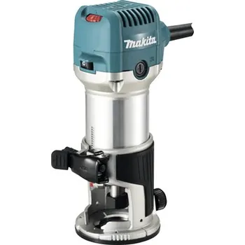 Elektrické nířadí Kombinovaná frézka Makita RT0702CX2J 700W, s příslušenstvím a kufrem Makpac