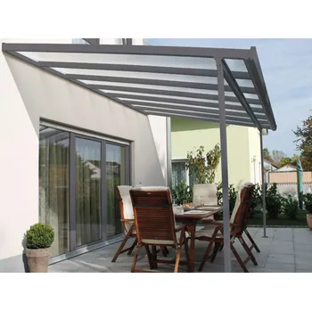 Pergola Hliníková pergola 5,46 x 4,06 - černá (Zahradní pergola z hliníku)