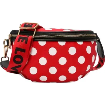 Ledvinka Dámská ledvinka s puntíky Barva: Červená