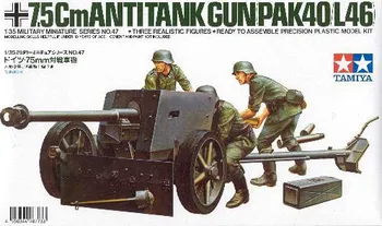 Plastikový model Tamiya 7,5 cm Anit-Tank Gun Pak40/L46 1:35