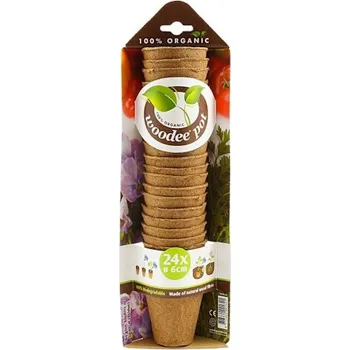 HGA Garden Woodee Pot 6 cm 24 ks