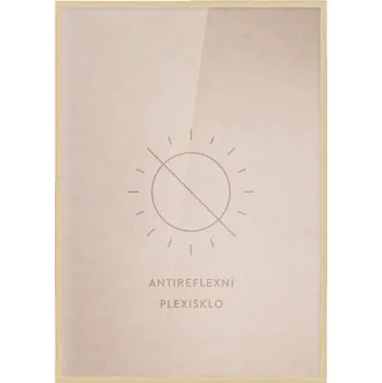 Rám na obraz Dřevěný přírodní rám Standardní A4 - 21 x 29,7 cm