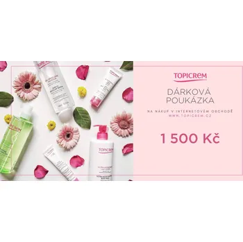 Dárkový potravinový koš Topicrem - Dárková poukázka Topicrem v hodnotě 1 500 Kč
