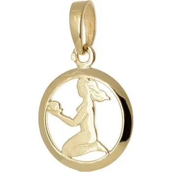 Přívěsek Přívěšek znamení Panna ze žlutého zlata ZZ0845PANF + dárek zdarma