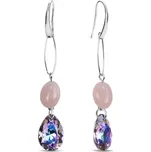 Stříbrné náušnice fialové Sassolino KW6433VL10MIX Vitrail Light