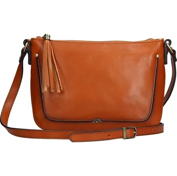 Kabelka Kožená dámská crosbody kabelka Katana Rena - hnědá