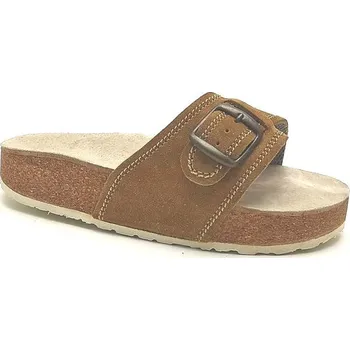 Dámská zdravotní obuv VANIMAR Korkové pantofle s vyměkčenou stélkou - sv.hnědé, vel. 36 - 42 vel. 38 - délka vnitřní stélky 25,2 cm