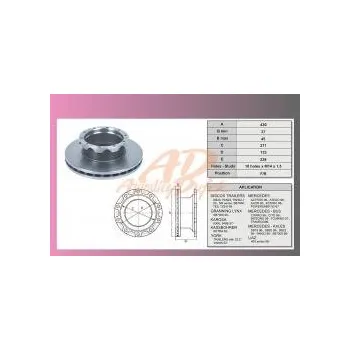 Brzdový kotouč kotouč brzdový MB ACTROS- TRW