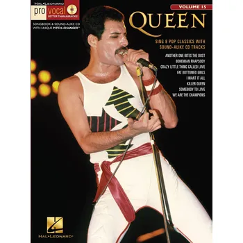 Queen - Pro Vocal Men's Edition Volume 15 - psn pro zpv, klavr s akordy pro kytaru 1000002
