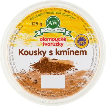 A.W. Olomoucké tvarůžky kousky s kmínem 125 g