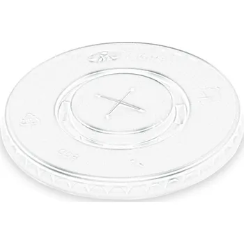 Jednorázové nádobí Víčko (rPET) s křížovým otvorem pr. 80 mm [100 ks] (76280)