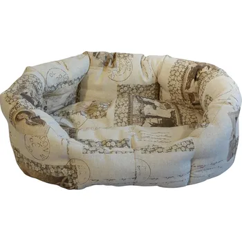 Pelíšek pro psa LKV Lomnice Pelech pro domácí mazlíčky - známky - 40 x 30 cm