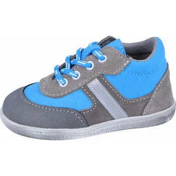 Chlapecké polobotky Celoroční obuv Jonap 051S - šedá tyrkys chlapecké Velikost: 19