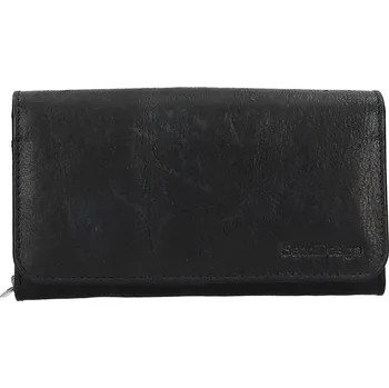 Peněženka Dámská kožená peněženka SendiDesign Monic - černá