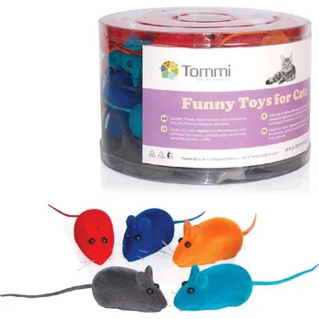 Hračka pro kočku Myška semiš, 6cm