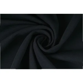 Elastická teplákovina nepočesaná, černá, látky, metráž, šíře role 175cm