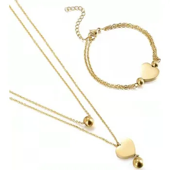 Souprava šperků IZMAEL Set VI 15125 Zlatá KP15125