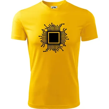 Chlapecké tričko Procesor - Dětské triko sportovní (dresovina) - 158 cm/12 let ( Žlutá )
