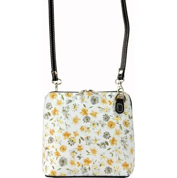 Kabelka Dámská kožená crossbody kabelka Emily - černá