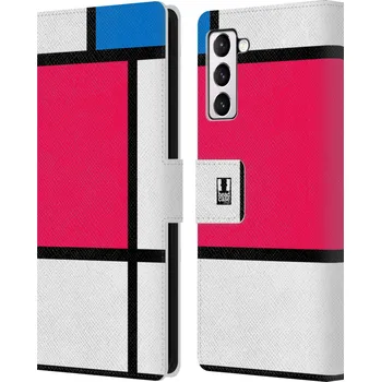 Pouzdro na mobilní telefon Pouzdro HEAD CASE na mobil Samsung Galaxy S21+ 5G / S21 PLUS 5G MODERN barevná kostka růžová NEON (Flipové pouzdro, obal pro mobil Samsung Galaxy S21+ 5G / S21 PLUS 5G MODERN barevná kostka růžová NEON)