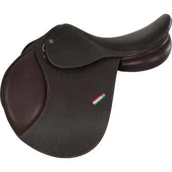 Jezdecké sedlo EQUESTRO Sedlo skokové Supreme Evolution Equestro, tmavě hnědé Velikost posedlí: 17"