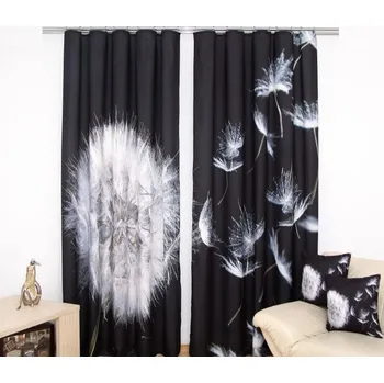 Závěs 3D dekorační závěs s řasící páskou 51 PAMPELIŠKA 2x160x250 cm MyBestHome