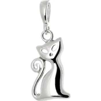 Přívěsek Stříbrný přívěšek kočka STRZ0678F