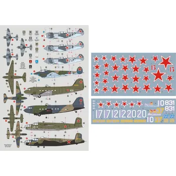 Plastikový model DK decals 1/48 Slovak National Uprising VVS Air Support