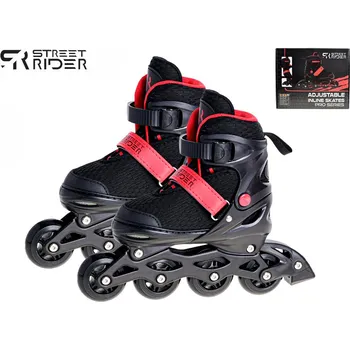 Kolečkové brusle Mikro trading Street Rider - Kolečkové brusle - velikost 38 - 42 - černo-červená