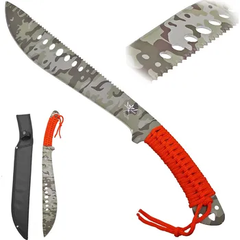 Mačeta CHZ Příruční maskáčová mačeta / nůž "CAMO ONE" s pilkou a pouzdrem