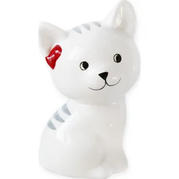 Pokladnička Kočka pokladnička keramika 17cm bílá (536690)