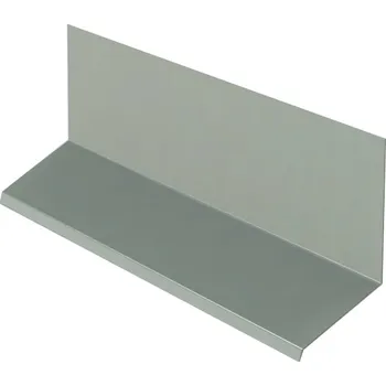 Plech Horní lemování pro kombinaci s krycí lištou RŠ 200, 2 bm, Prefalz stucco, Světle šedá P.10 RAL 7005