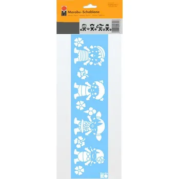 Šablona plastová 17 x 66 cm - Děti celého světa