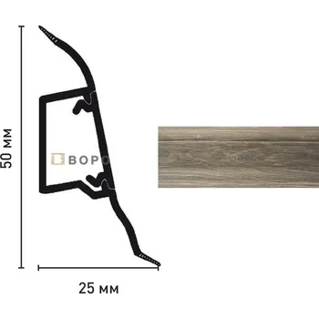 Podlahová lišta Soklová lišta Döllken SLK50 W458 dub negro (2,5 bm)