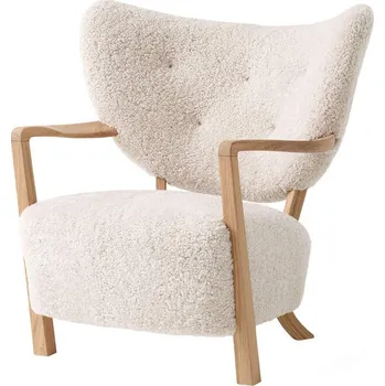 Křeslo &Tradition Křeslo Wulff ATD2, oak/Sheepskin Moonlight