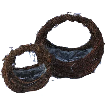 Koš kulatý proutí natural set 2 ks