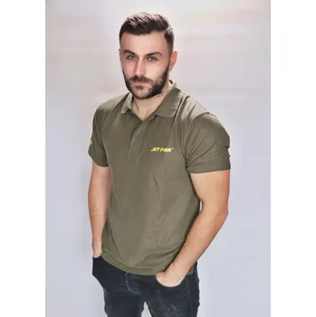 Rybářské oblečení Triko Polo Jet Fish Khaki : vel. S