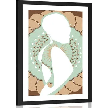 Plakát Dovido Plakát s paspartou tajemná ženská krása