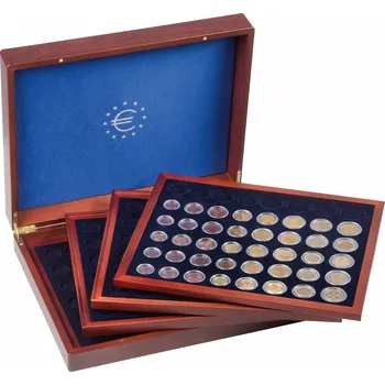 Obal pro sběratelský předmět LEUCHTTURM Kazeta na mince VOLTERRA QUATTRO DE LUXE, na 24 euro sad v bublinkách