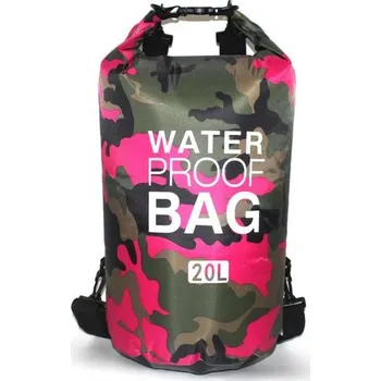 Vodácký pytel Nepromokavý vak 20 litrů, růžový