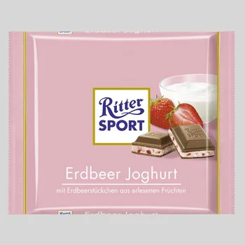 Čokoládová tyčinka Ritter Erdbeer Joghurt 100g